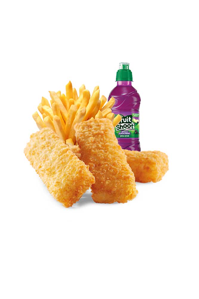 3 Fish Fingers + Fries