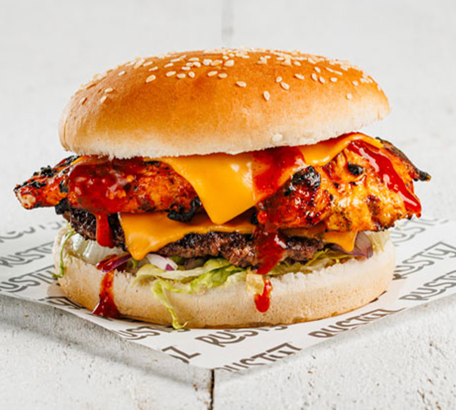 Fiery Double Burger