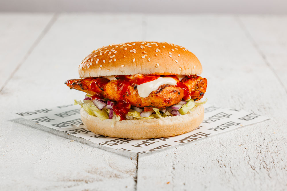 Grilled Peri Chicken Burger