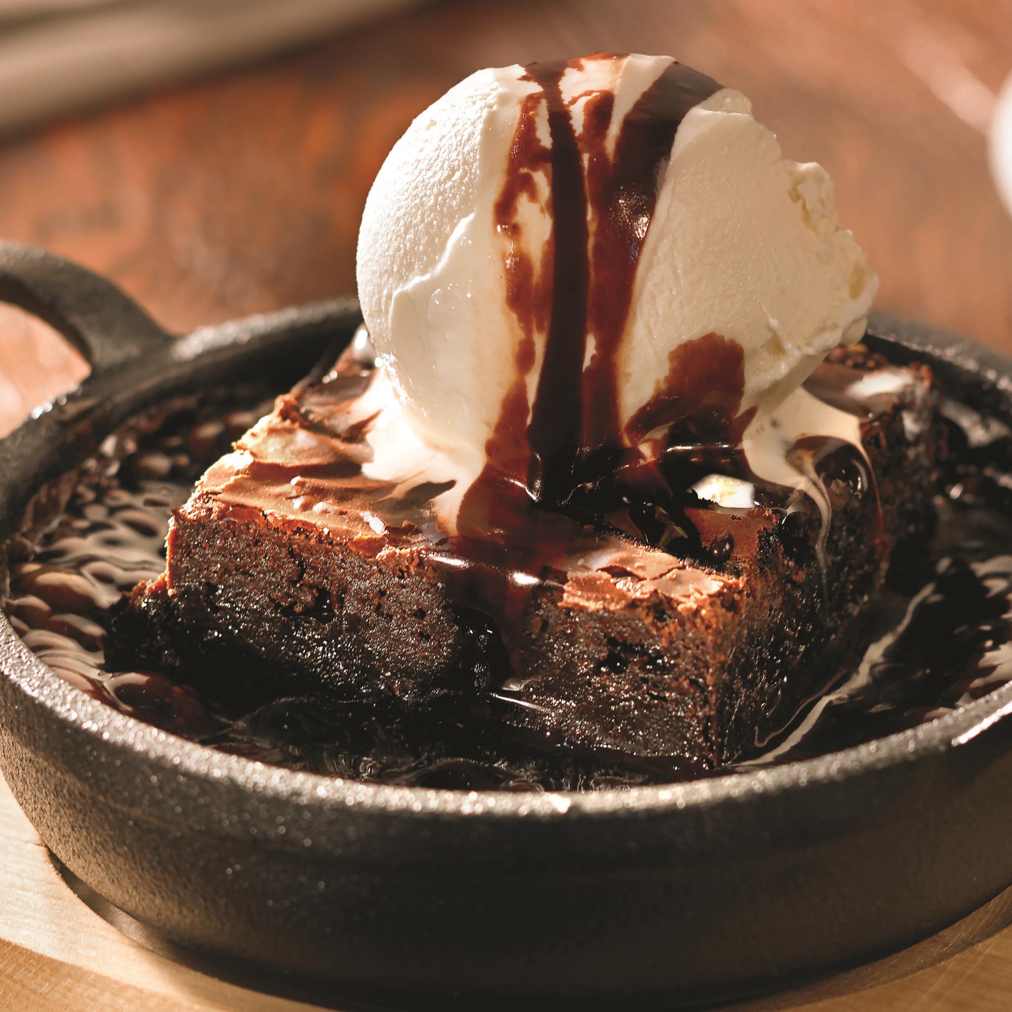 Triple Chocolate Brownie + Ice Cream